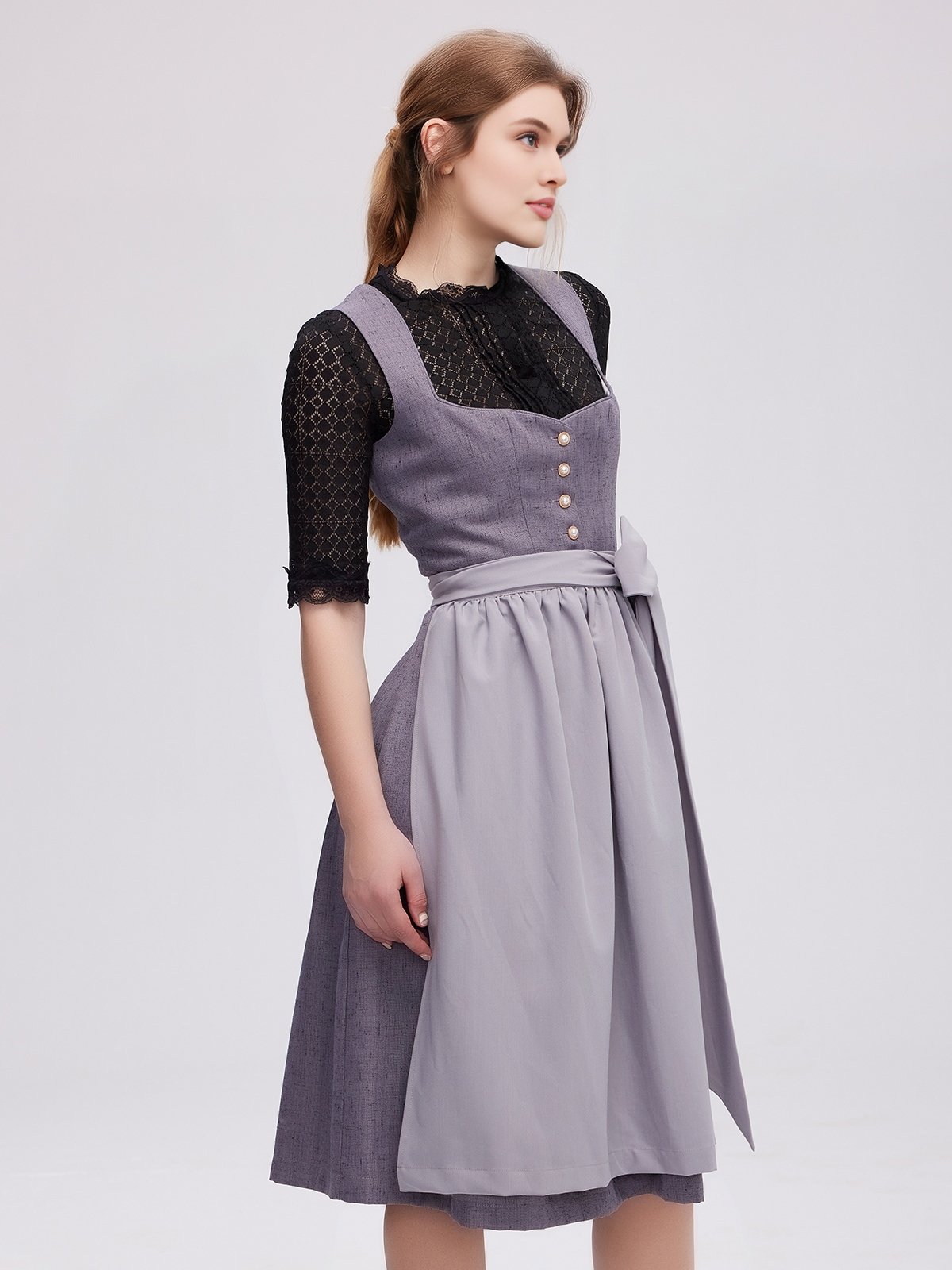 Modernes Dirndl in Grau