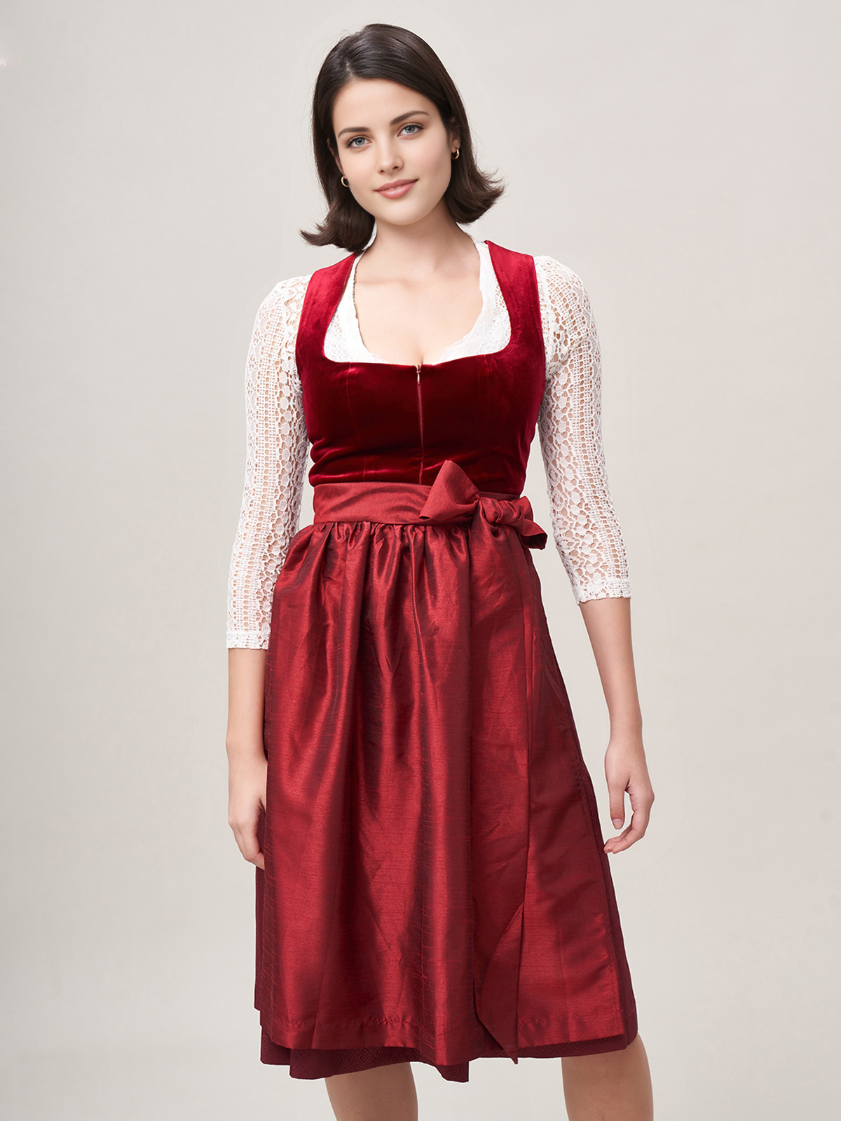Dirndl Rosa Samt