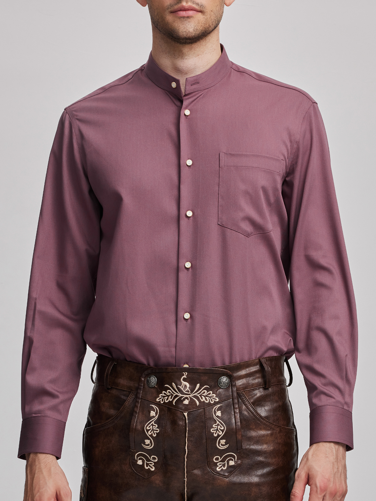 Grün rotes Dirndl mit rosa Bluse