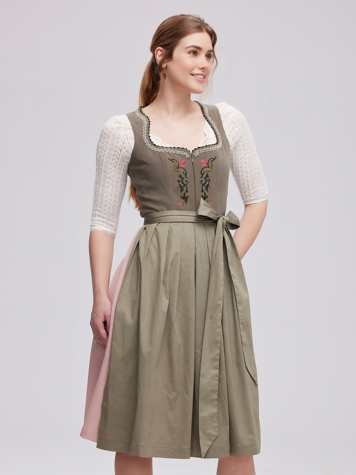 Dunkelblaues Samt Dirndl
