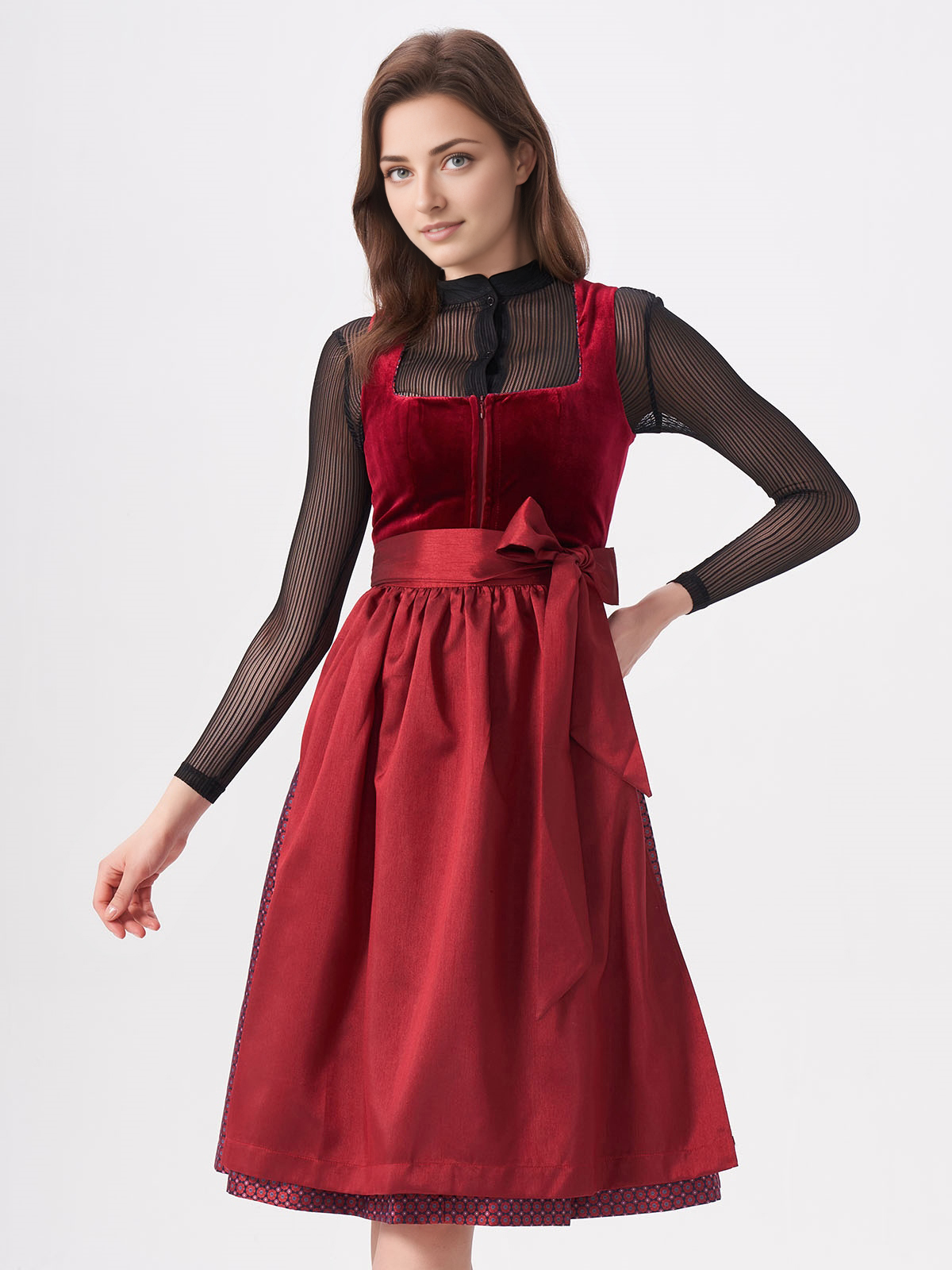 Dirndl Schwarz Rot – Stilvoll und leidenschaftlich