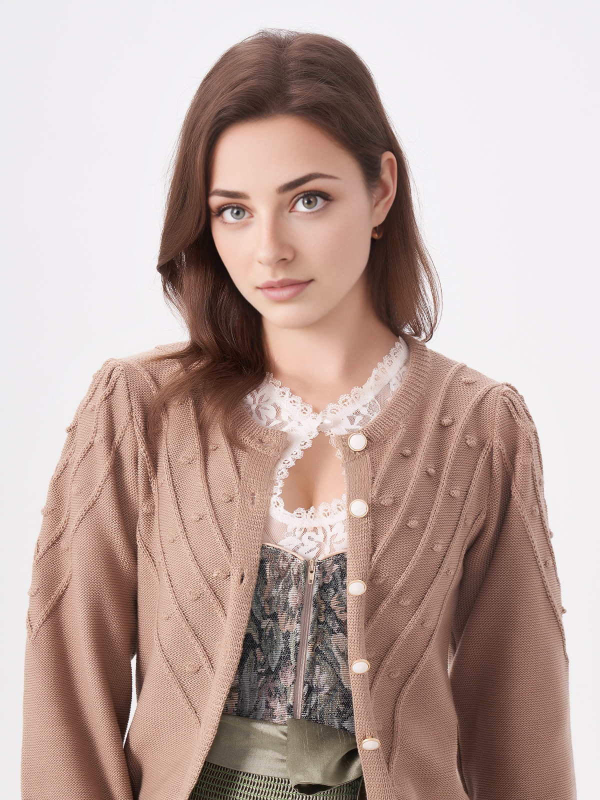 Dirndl Waldgrün in modernem Design