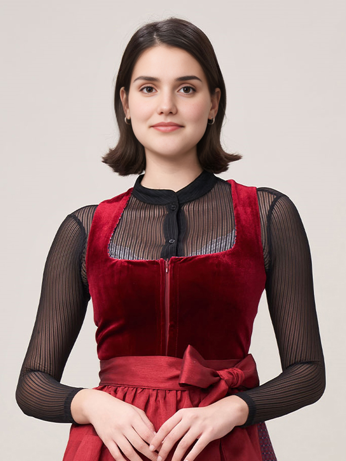 Dirndl Dunkelrot - Elegante Hochzeitsmode